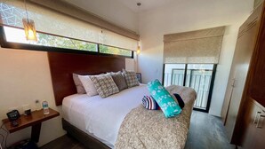 1 bedroom, laptop workspace, iron/ironing board, bed sheets - 5D Neighbourhood! Modern New, 1 Bed 1 Bath Rooftop Shared Pool! (Puerto Vallarta)