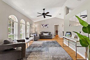 Villa, 3 Bedrooms | Living room | Flat-screen TV - Magic Sunrise #417 by Shine Villas (Davenport)