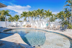 A heated pool
