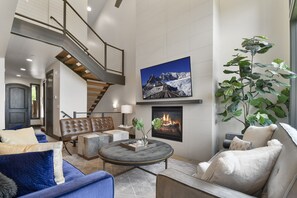TV, fireplace, DVD player
