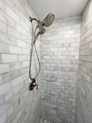 Hair dryer, towels