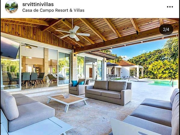 Villa, 4 habitaciones, con acceso para personas discapacitadas, para fumadores | Terraza o patio