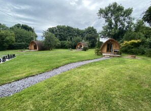Studio, 1 Queen Bed with Sofa bed | Property grounds - Stunning Pod - Sleeps 4 Dog Friendly With Hot Tub (Gaerwen)