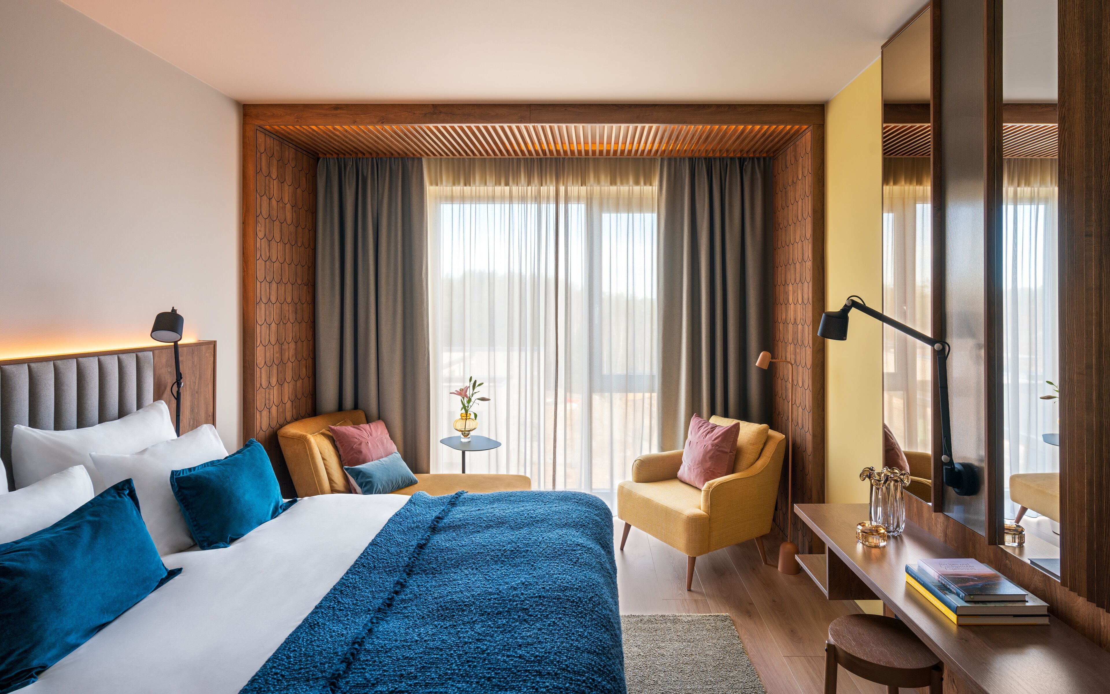 Couette en duvet d'oie, surmatelas, minibar