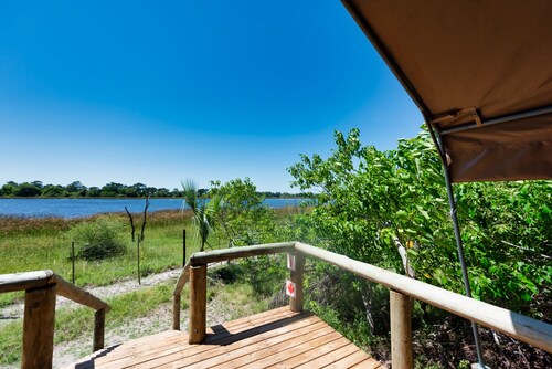 Luxury safari tent between Maun and Moremi
