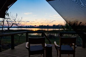 Property grounds - Luxury safari tent between Maun and Moremi (Shorobe)