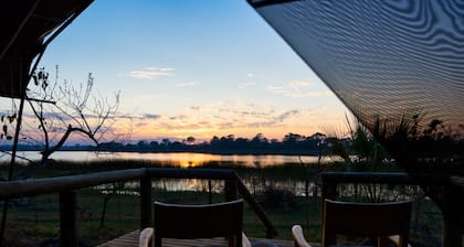 Luxury safari tent between Maun and Moremi