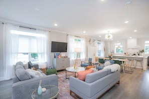 TV, offices - Chic 3BR + Free 2-Car Garage | Near Downtown (Nashville)