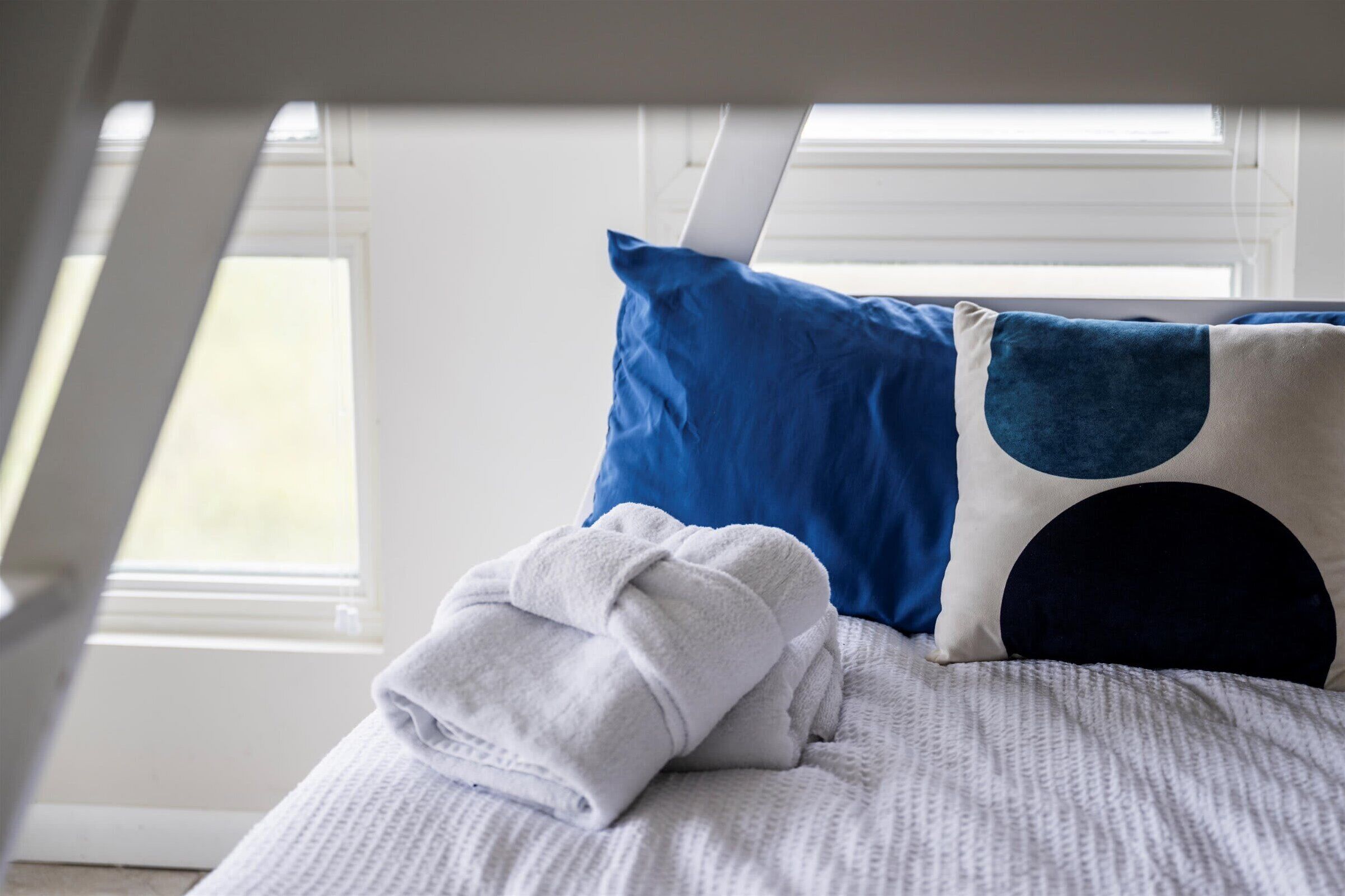 Each bed is made with comfort in mind—fresh towels and soft pillows are ready for your stay.