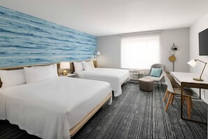 1 bedroom, hypo-allergenic bedding, desk, laptop workspace
