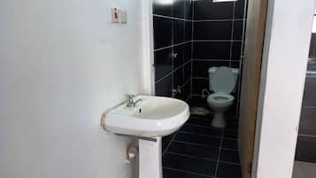 Studio | Bathroom | Shower, towels, toilet paper