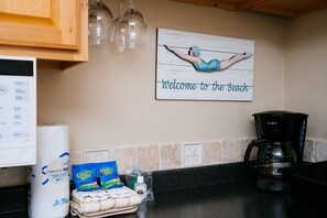 Condo, 1 Bedroom | Private kitchen - Estero Beach and Tennis Club # 208a - 7300 Estero Blvd by Coastal Vacation Properties (Fort Myers Beach)