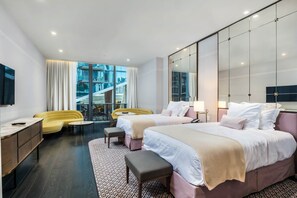 1 habitación y ropa de cama