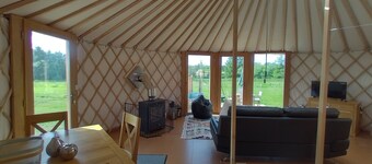Luxury Glamping yurts with Hot Tubs