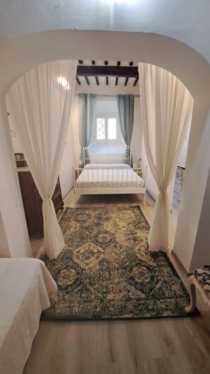 1 bedroom, iron/ironing board, travel crib, free WiFi