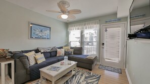 Smart TV, DVD player, books