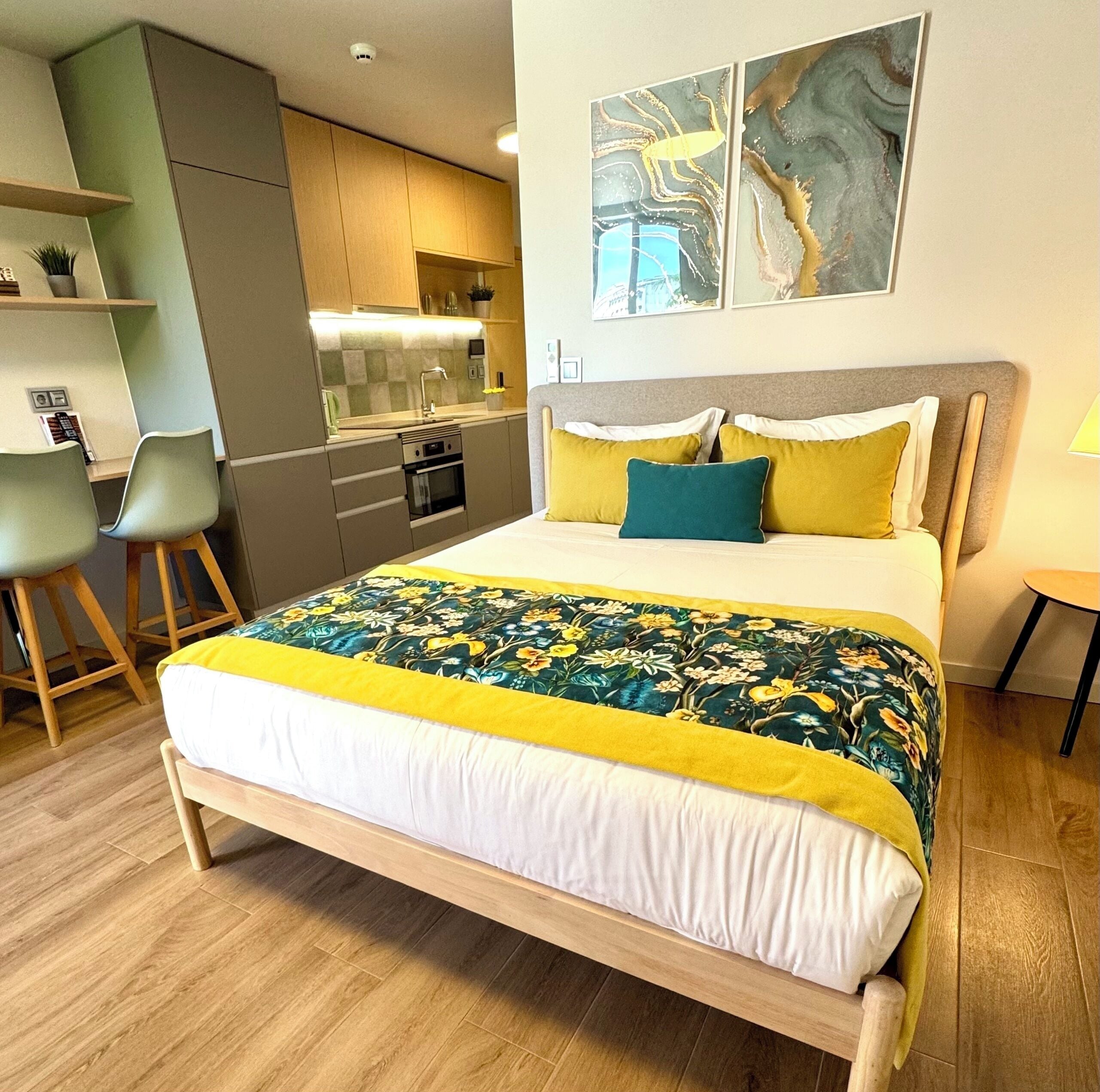 Premium Studio, Balcony | Laptop workspace, iron/ironing board (on request), WiFi (free)