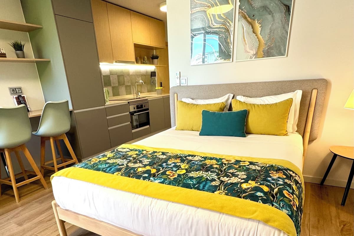 Premium Studio, Balcony | Laptop workspace, iron/ironing board (on request), WiFi (free)