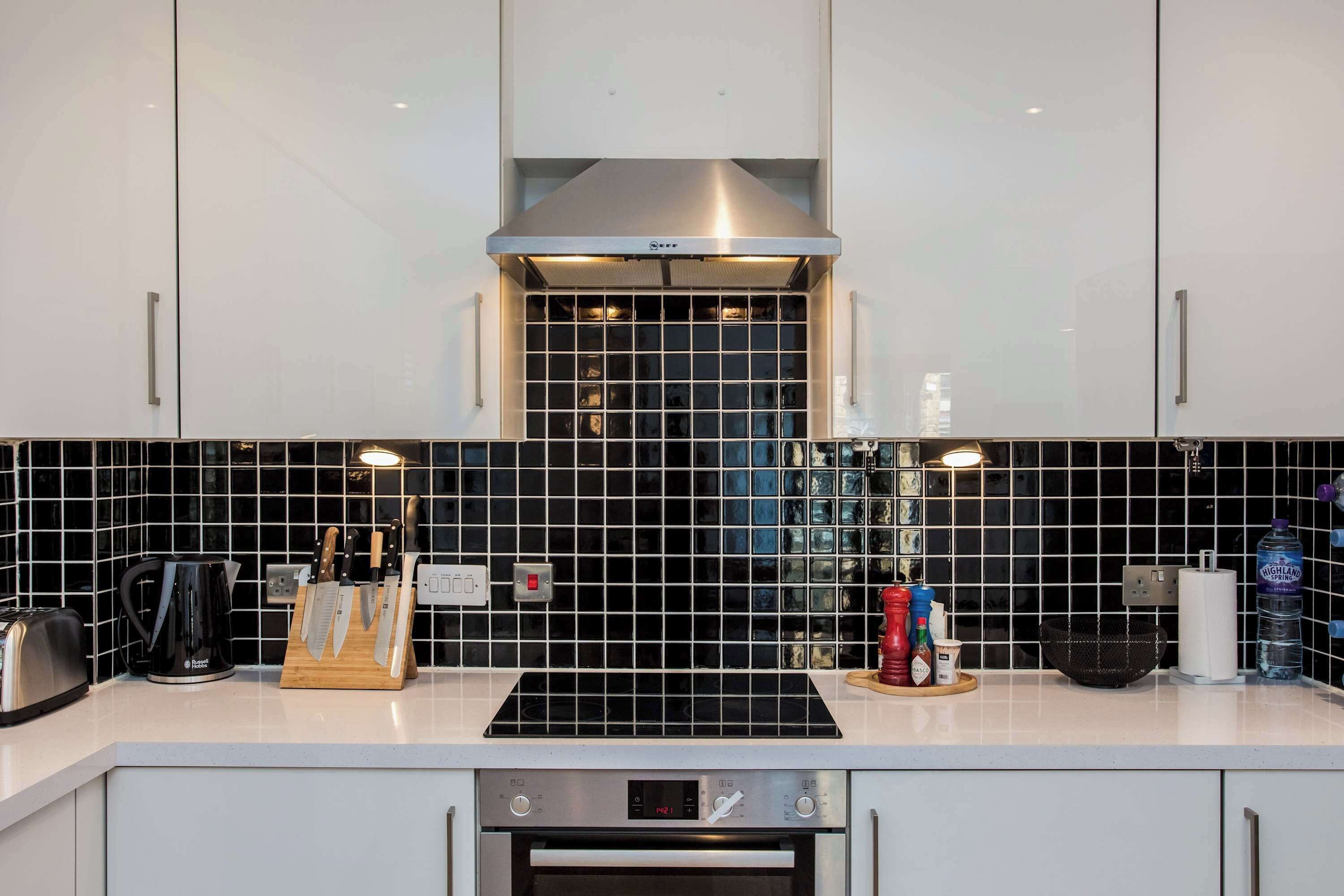 Fridge, oven, stovetop, dishwasher
