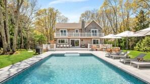 單棟房屋, 多張床 (East Hampton Exquisite) | 泳池 | 室外泳池、暖水池