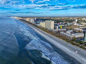 Guests enjoy beach access from our modern hotel, with a wide, well-maintained beach at their doorstep.