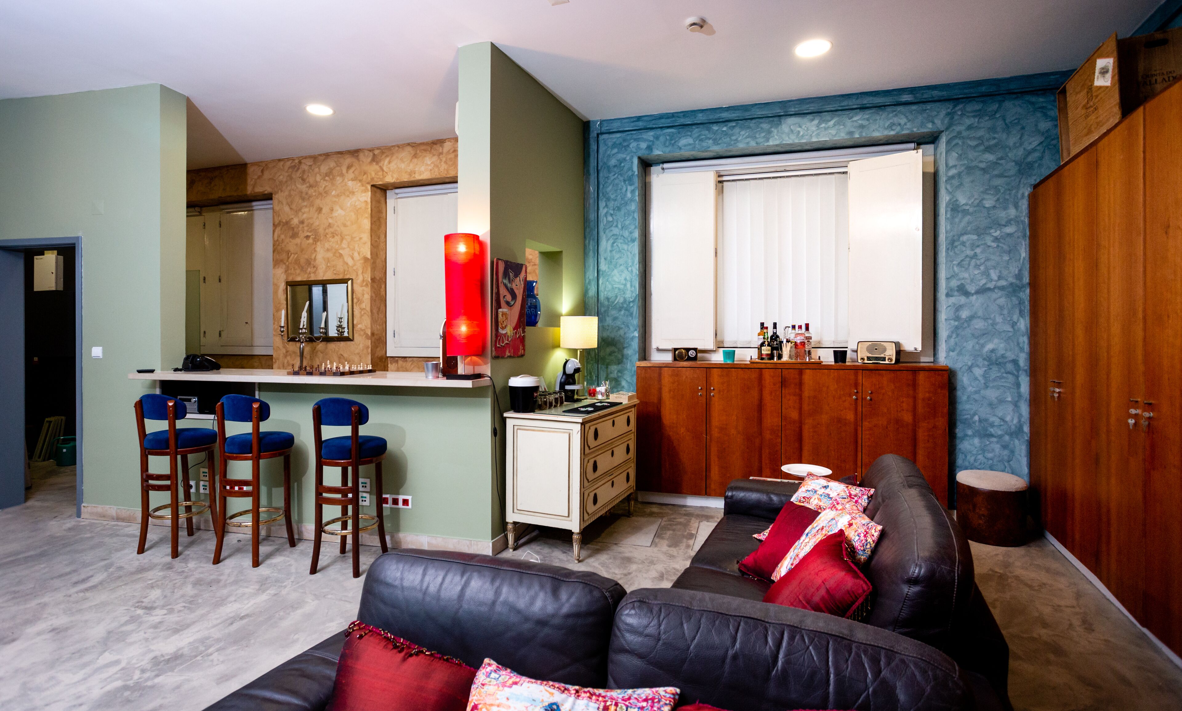 Sittområde i lobbyn