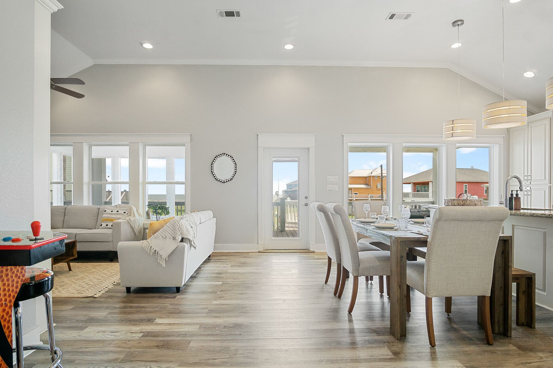 Hamé House | Ocean views from Hot tub, Beachfront 