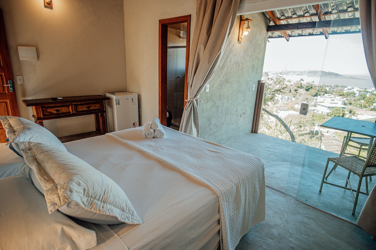 Camera doppia, vista mare | Biancheria da letto di alta qualità, Wi-Fi gratuito, lenzuola
