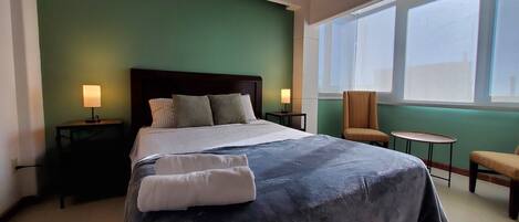 1 Schlafzimmer, Bügeleisen/Bügelbrett, kostenloses WLAN, Bettwäsche