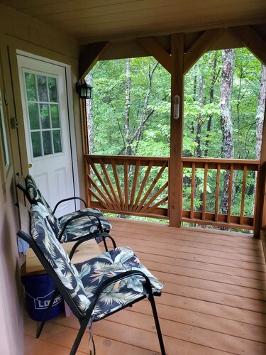 Pet friendly cottage on 17 acre Lake front property with dock and kayak access