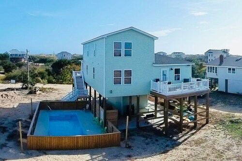 Splash of Lime 4x4 Carova Beach Cottage - Private Pool/Hot Tub