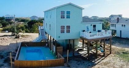 Splash of Lime 4x4 Carova Beach Cottage - Private Pool/Hot Tub