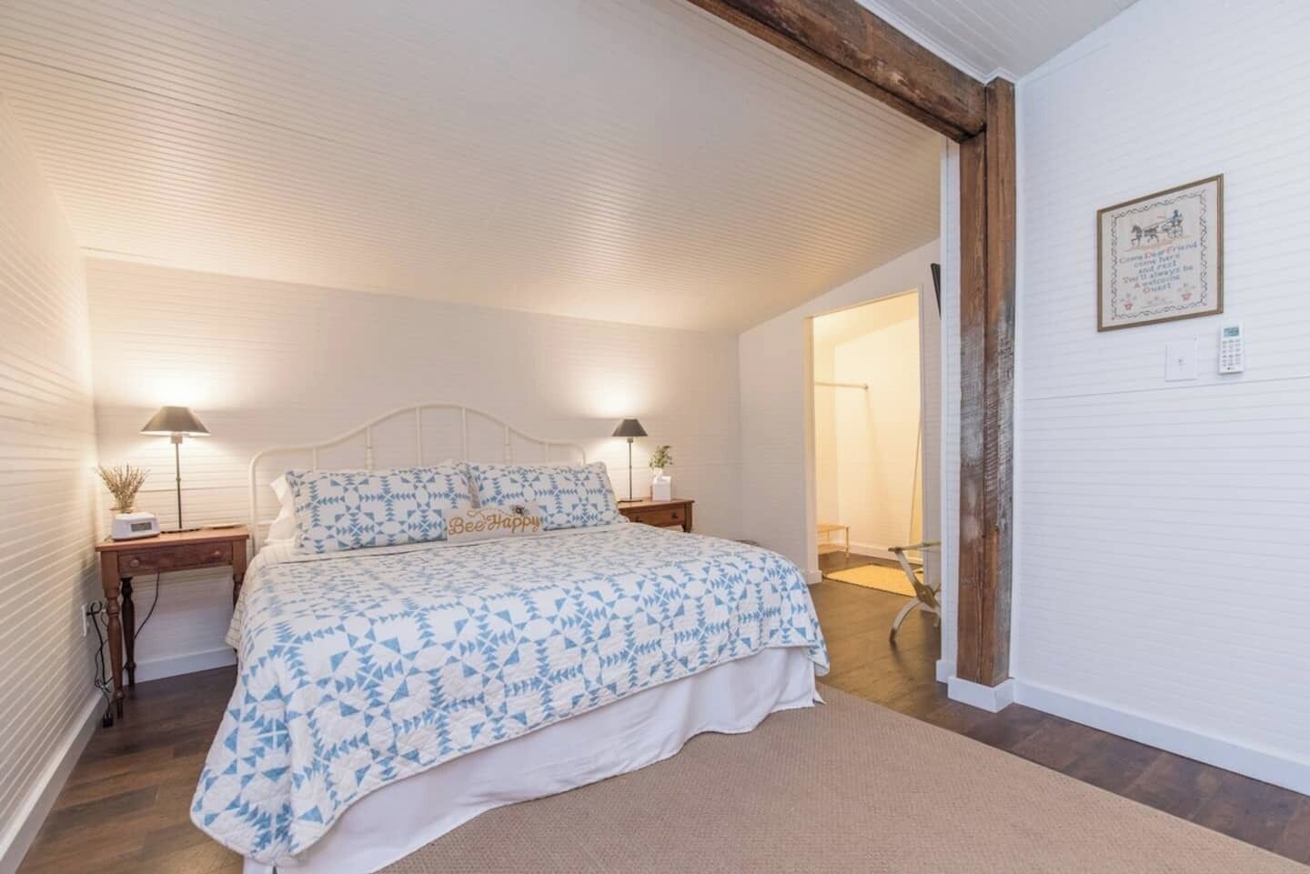 1 bedroom, iron/ironing board, travel crib, free WiFi