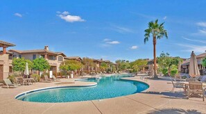 Una piscina riscaldata