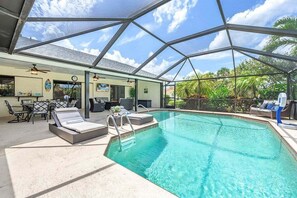 A heated pool