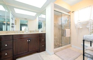 Badewanne, Haartrockner, Handtücher