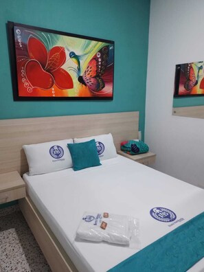 Premium bedding, free WiFi, bed sheets