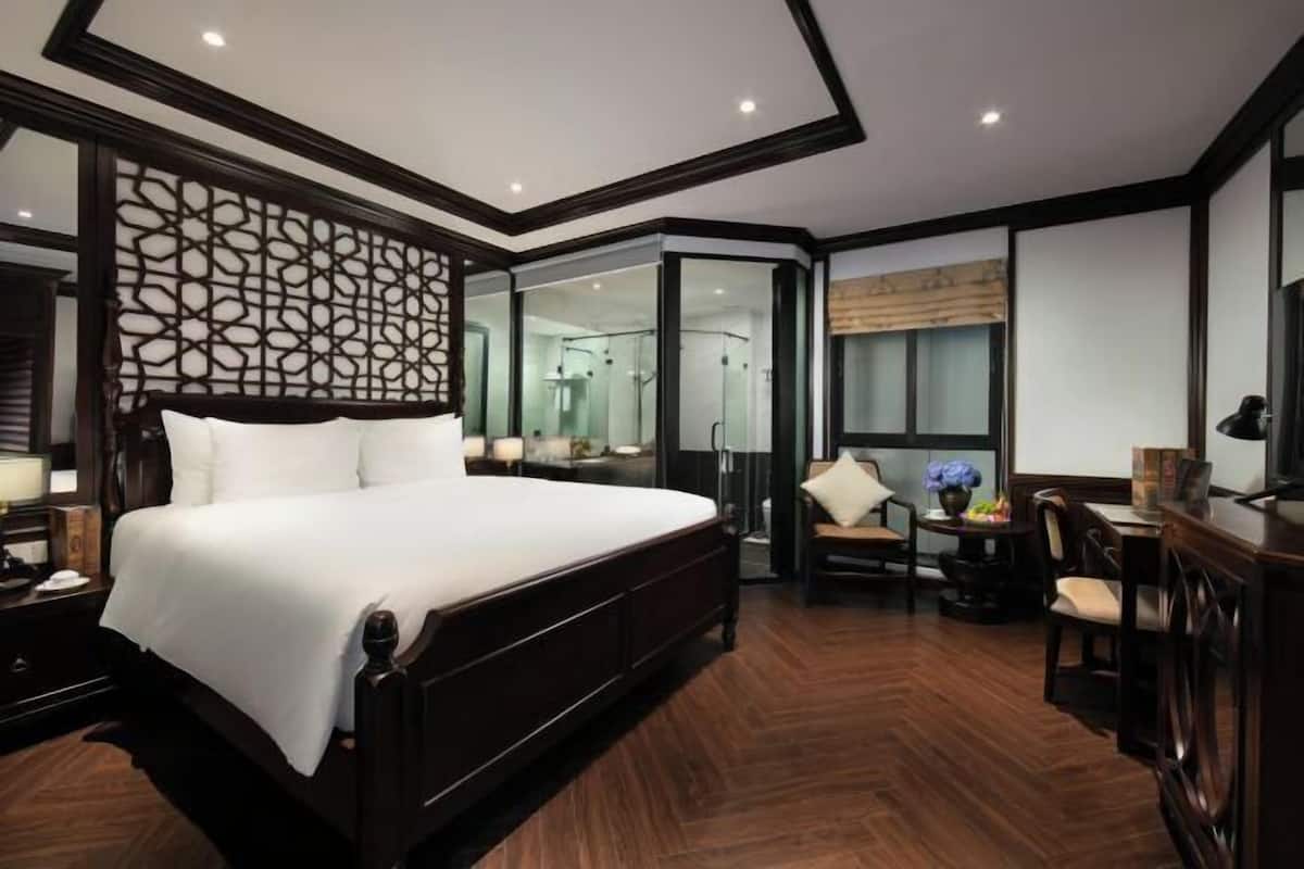 1 slaapkamer, luxe beddengoed, een minibar, een kluis op de kamer