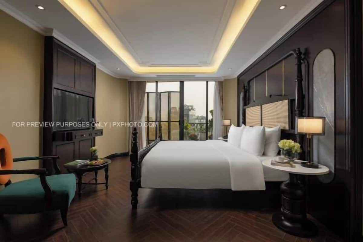 1 slaapkamer, luxe beddengoed, een minibar, een kluis op de kamer