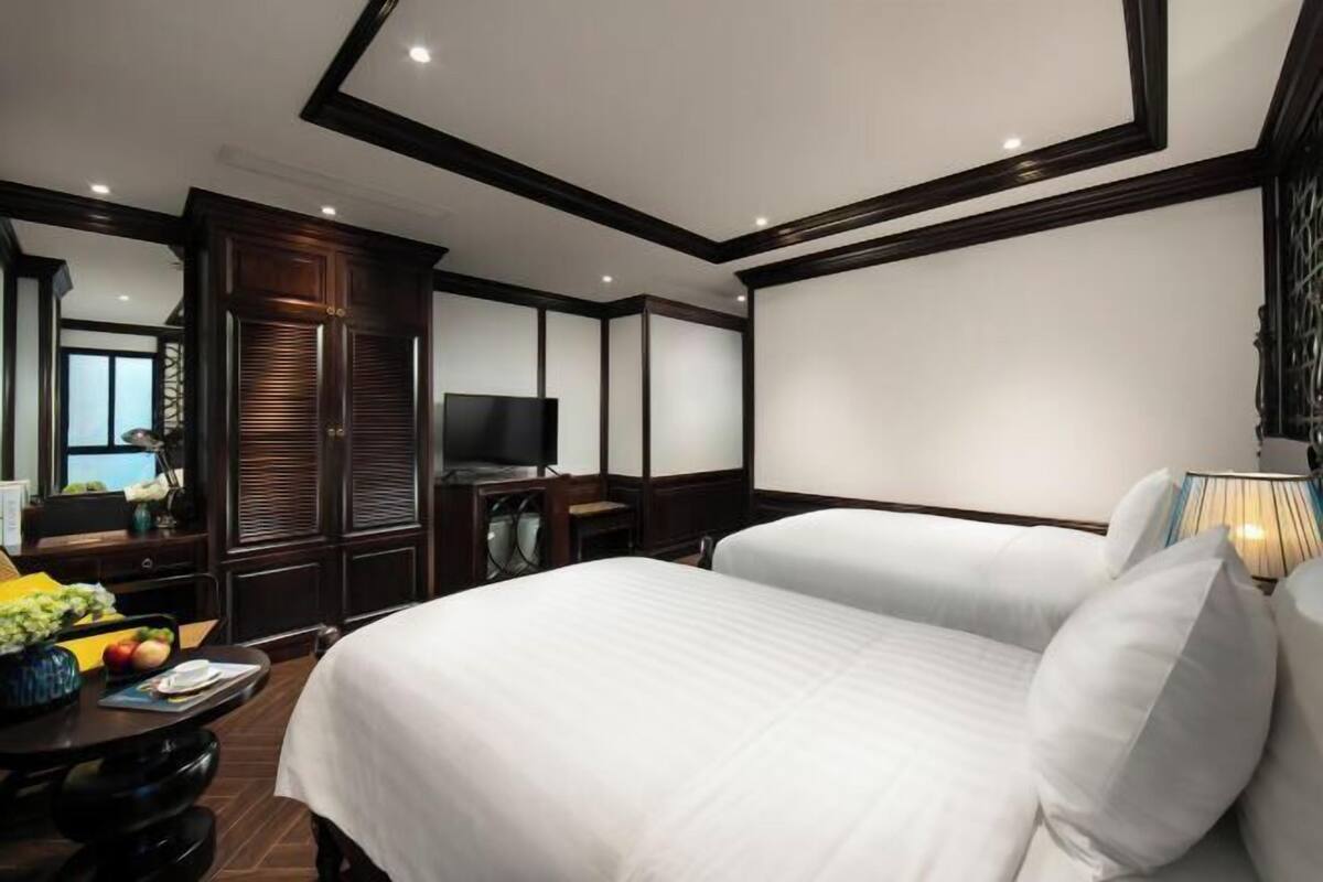 1 slaapkamer, luxe beddengoed, een minibar, een kluis op de kamer