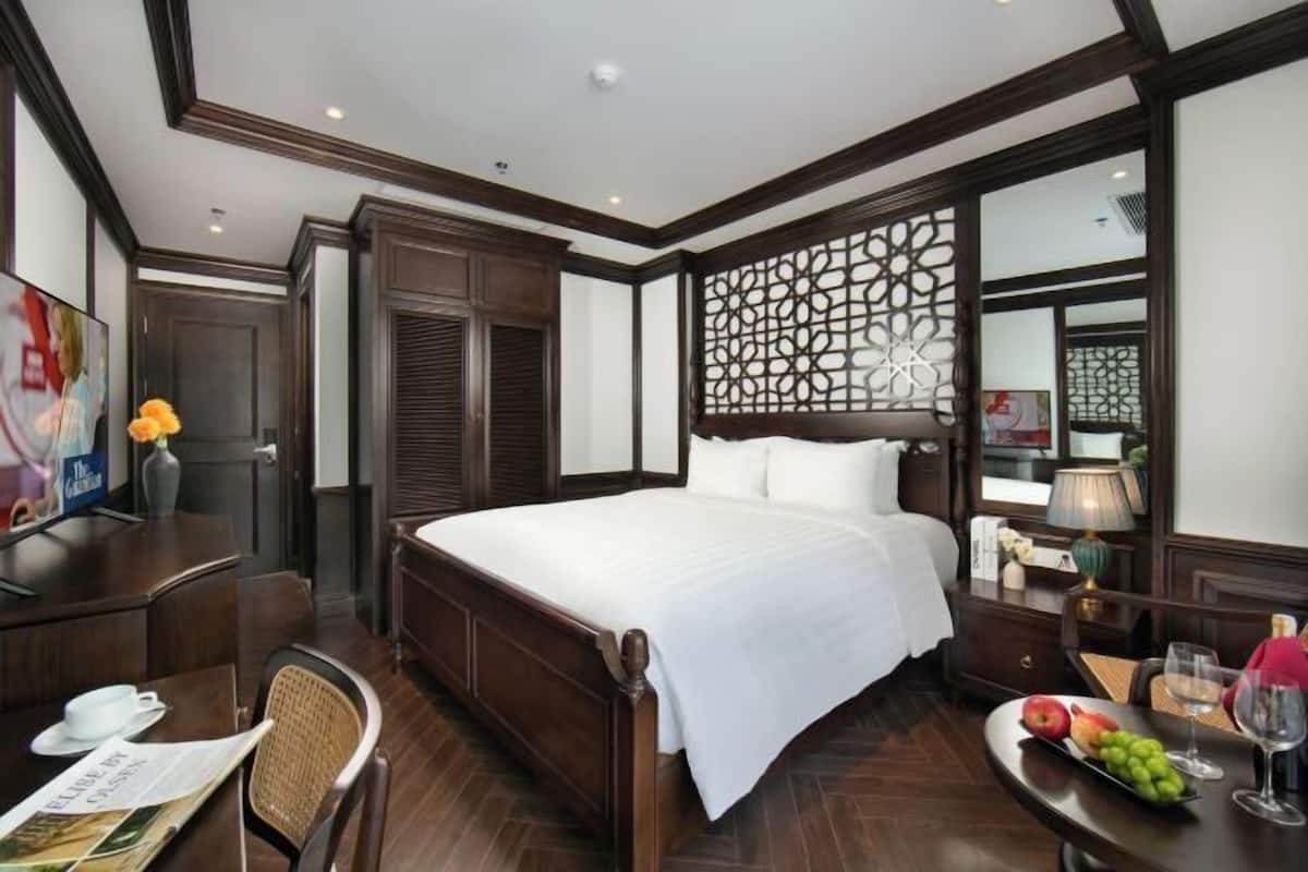 1 slaapkamer, luxe beddengoed, een minibar, een kluis op de kamer