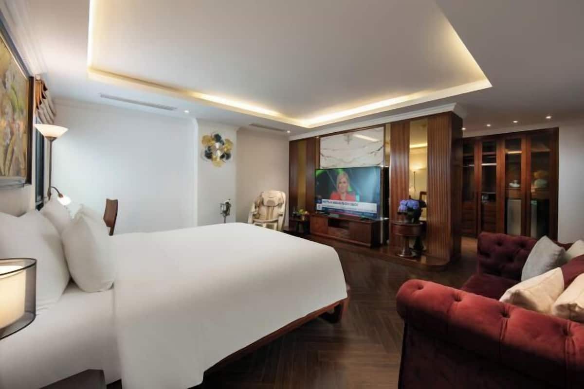 1 slaapkamer, luxe beddengoed, een minibar, een kluis op de kamer