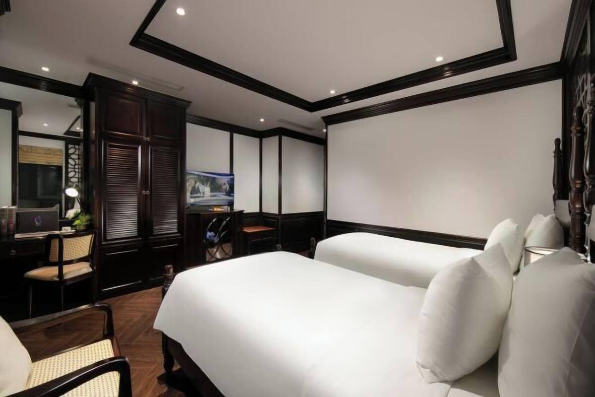 1 slaapkamer, luxe beddengoed, een minibar, een kluis op de kamer