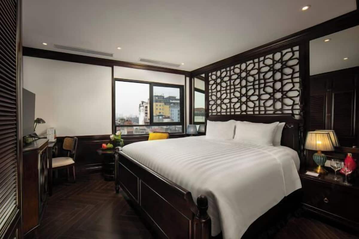 1 slaapkamer, luxe beddengoed, een minibar, een kluis op de kamer