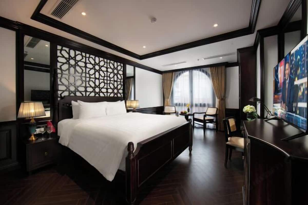 1 slaapkamer, luxe beddengoed, een minibar, een kluis op de kamer