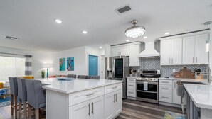 House, 3 Bedrooms | Private kitchen - 3191 Shell Mound - Wine Down by Coastal Vacation Properties (Fort Myers Beach)