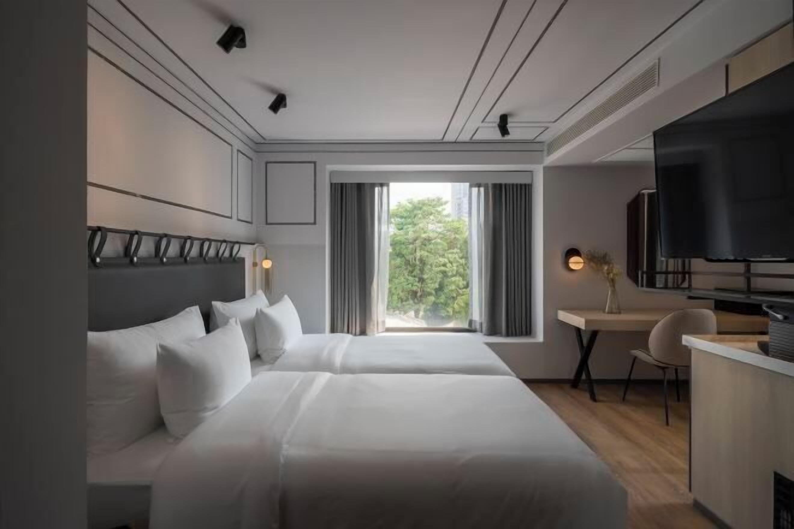 Biancheria da letto di alta qualità, una cassaforte in camera