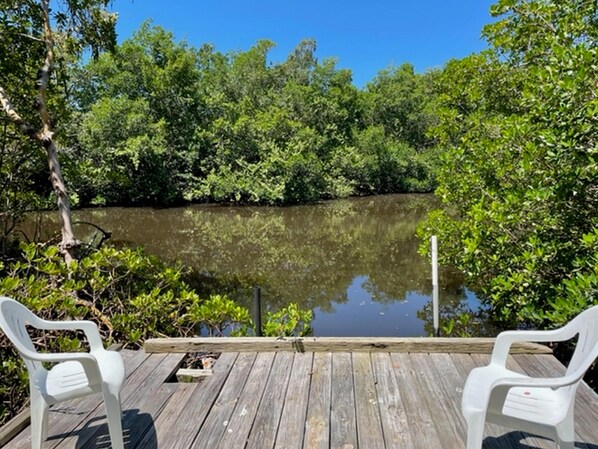 Terrace/patio - Estero Cove # 523 - 6895 Estero Blvd by Coastal Vacation Properties (Fort Myers Beach)