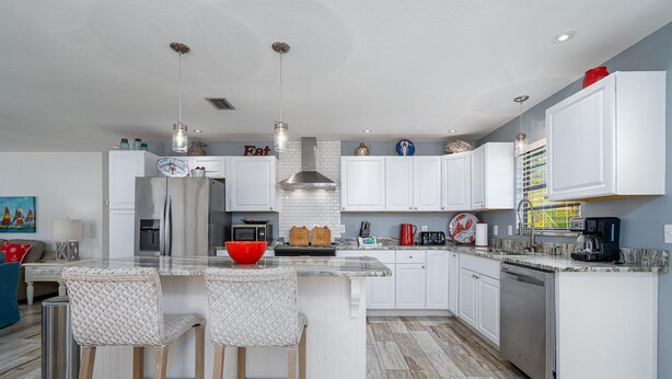 House, 3 Bedrooms | Private kitchen - 258 Ostego Lazy Lobster Manor by Coastal Vacation Properties (Fort Myers Beach)