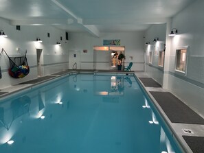 Indoor pool, a heated pool